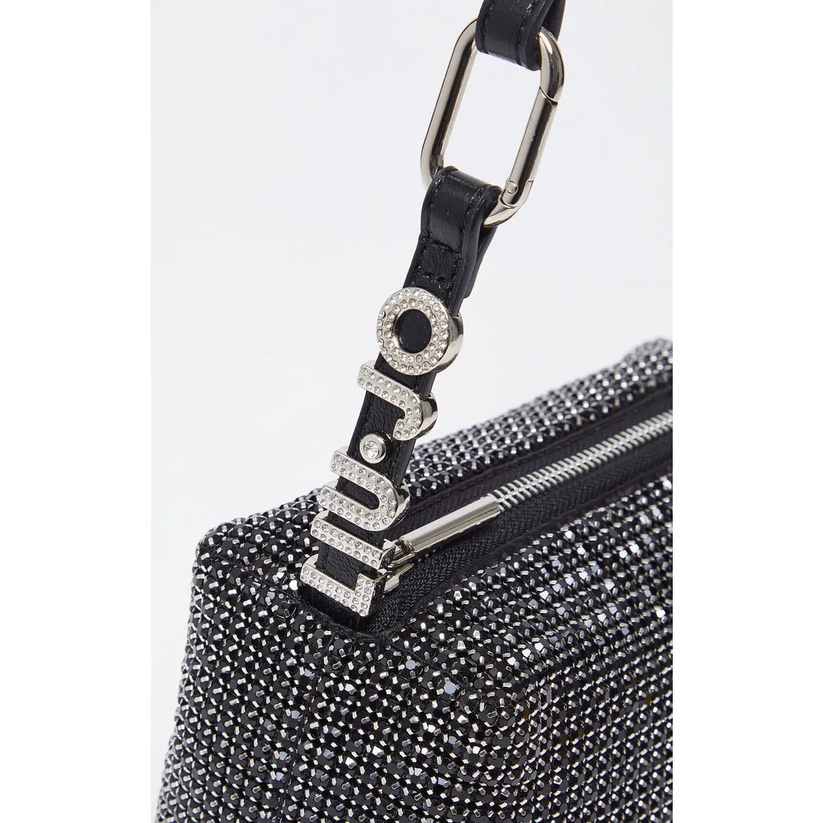 Bolso de hombro con strass