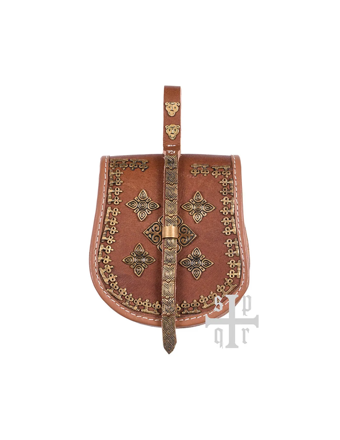 Bolso vikingo de cuero modelo Birka