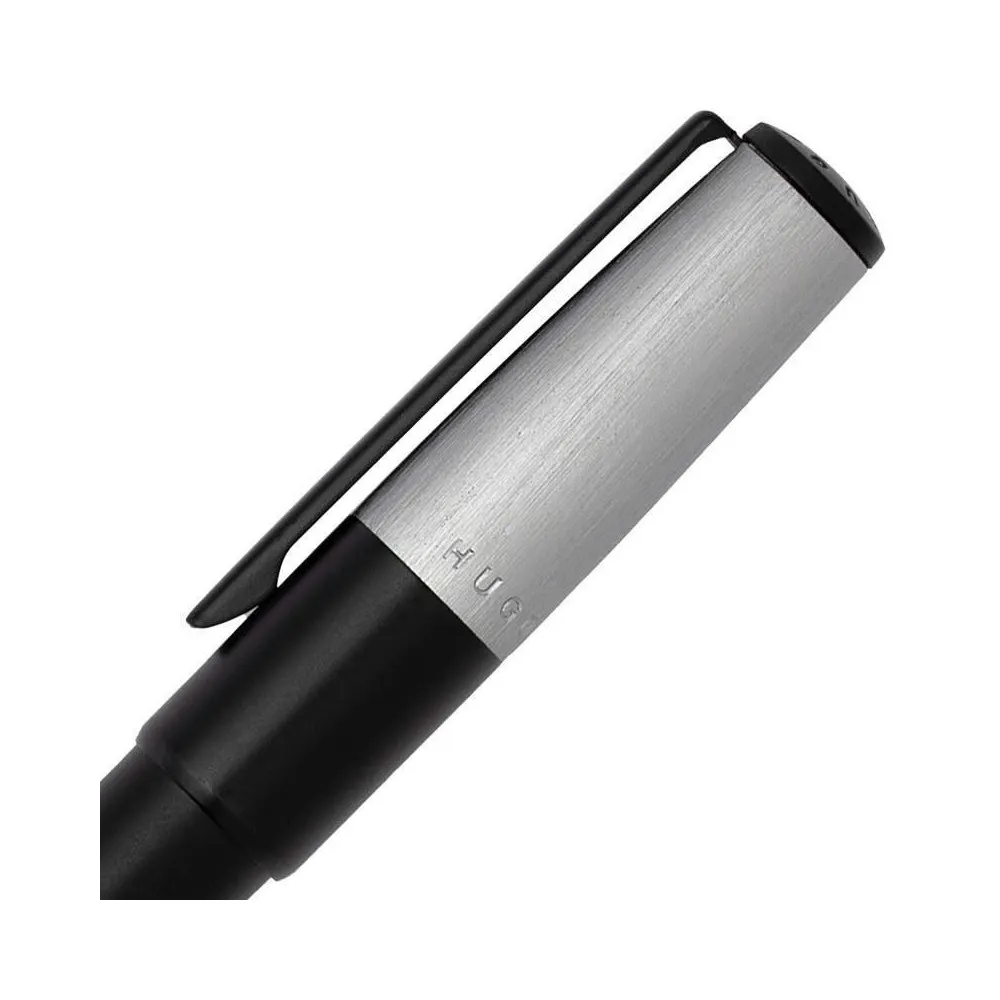 Bolígrafo GEAR MINIMAL Black & Chrome de HUGO BOSS
