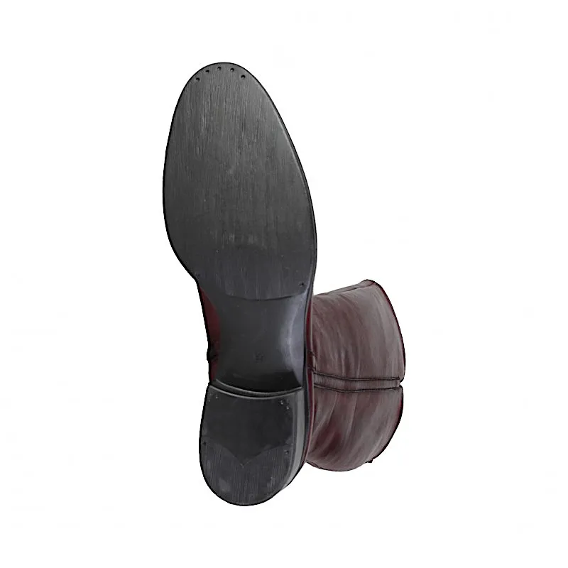 Botas altas burdeos mujer