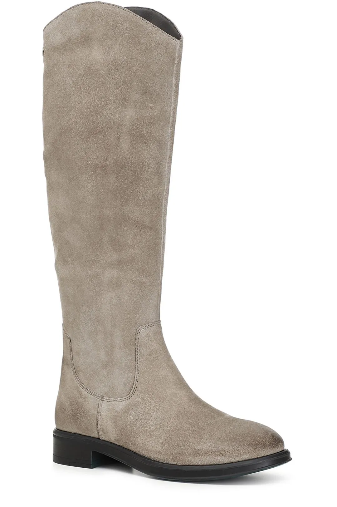 botas altas de piel de ante