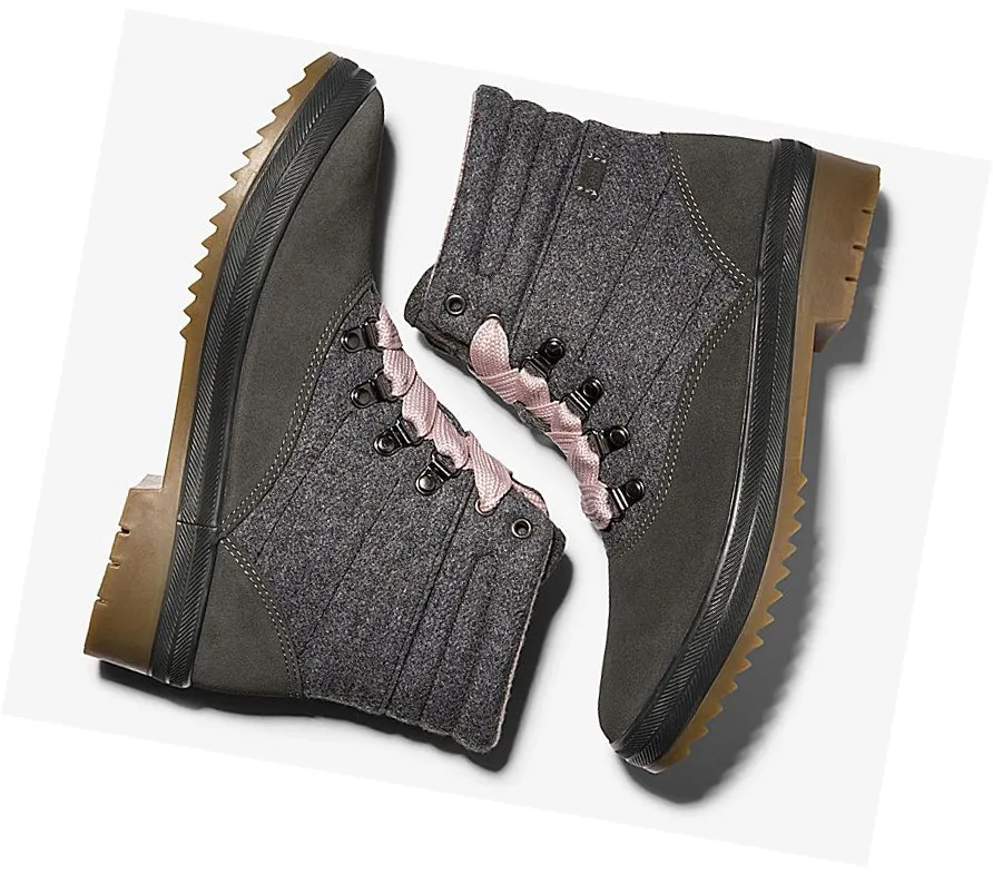 Botas Altas Keds Camp Agua Mujer Gris Oscuro de estatus oficial 2024 – Botas Altas