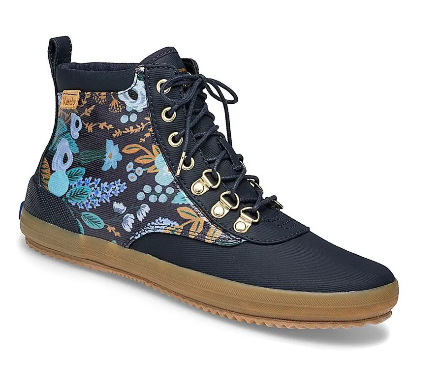 Botas Altas Keds x Rifle Paper Co. Scout Agua Mujer Azul Marino Multicolor eficiente – Botas Altas
