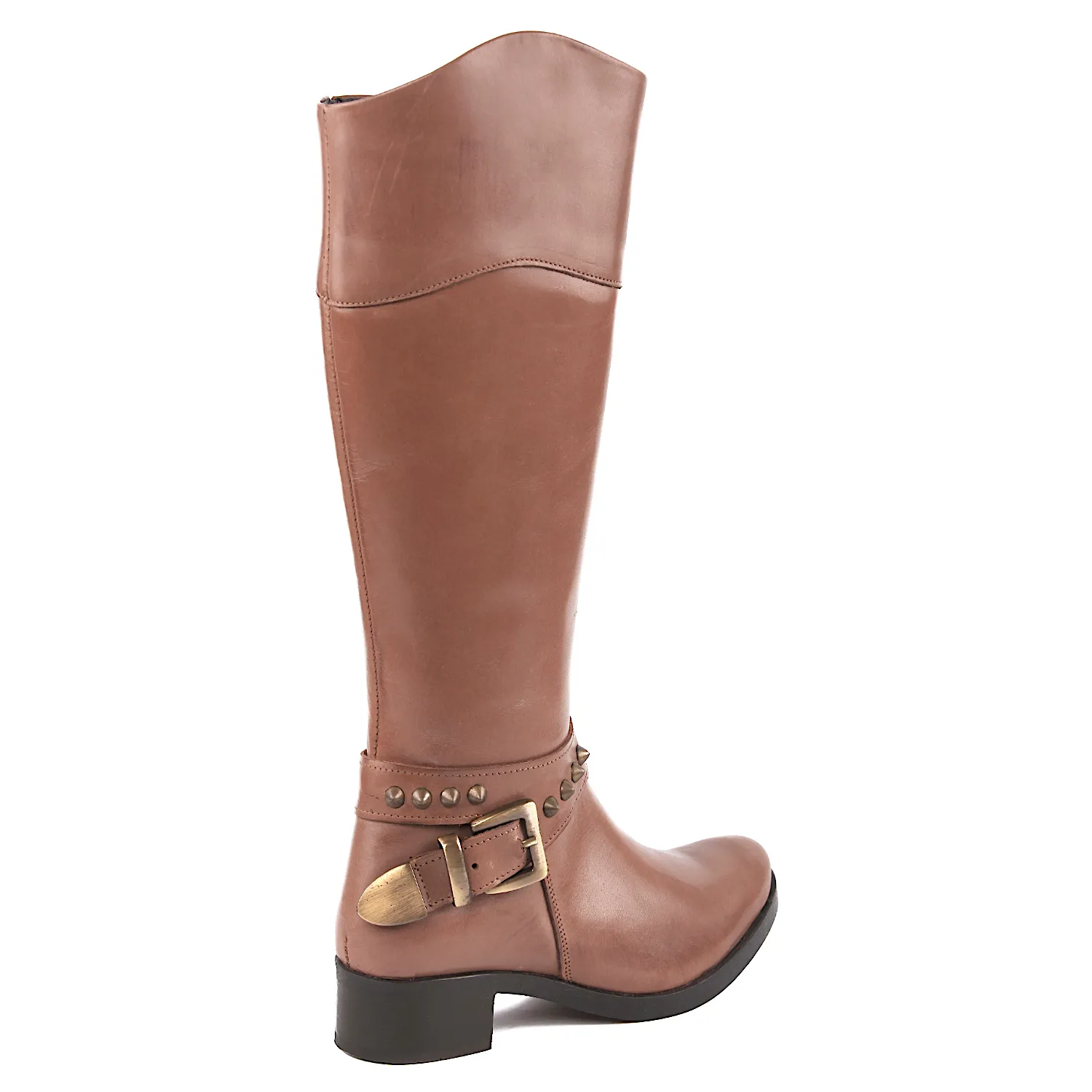 Botas altas taupe mujer