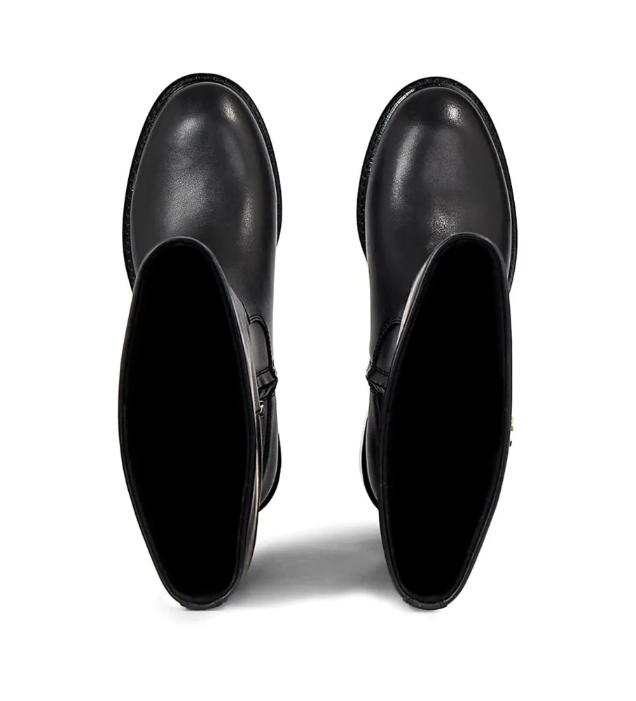 Botas de piel Básica negro