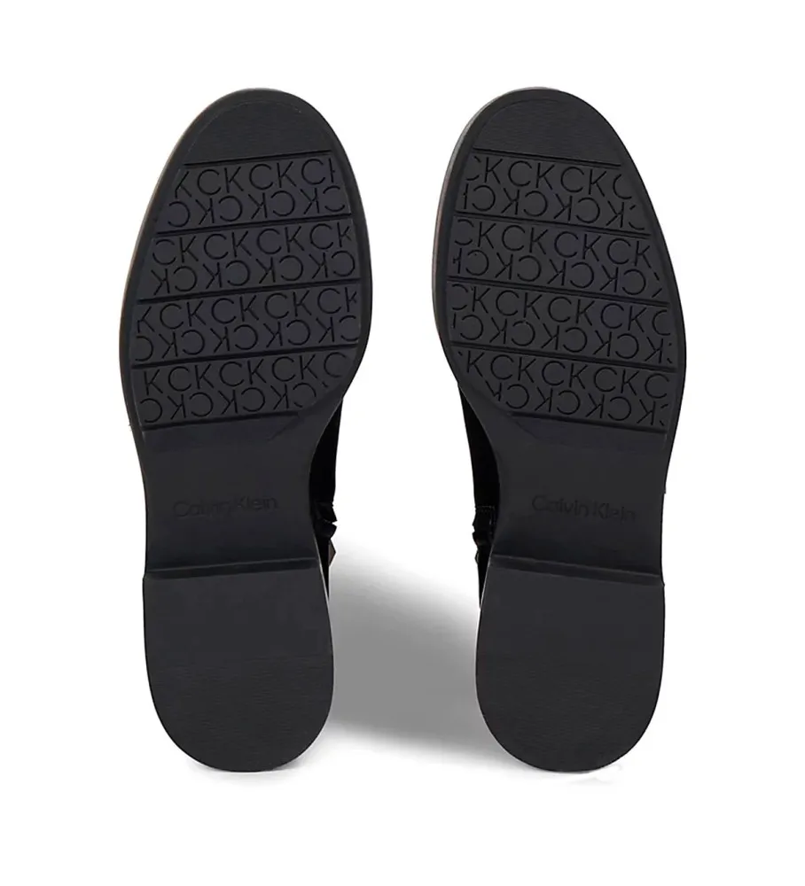 Botas de piel Básica negro