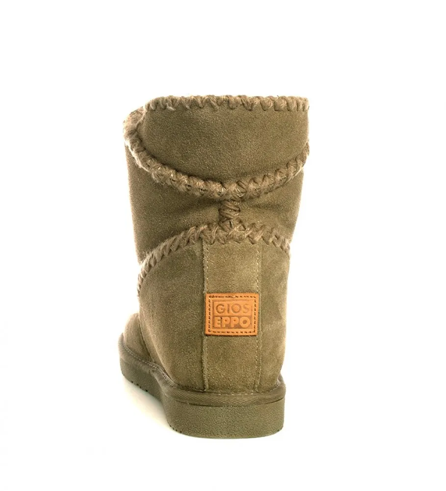 BOTAS DE PIEL JOSCA TAUPE ALTURA CUñA INTERNA + SUELA: 7CM