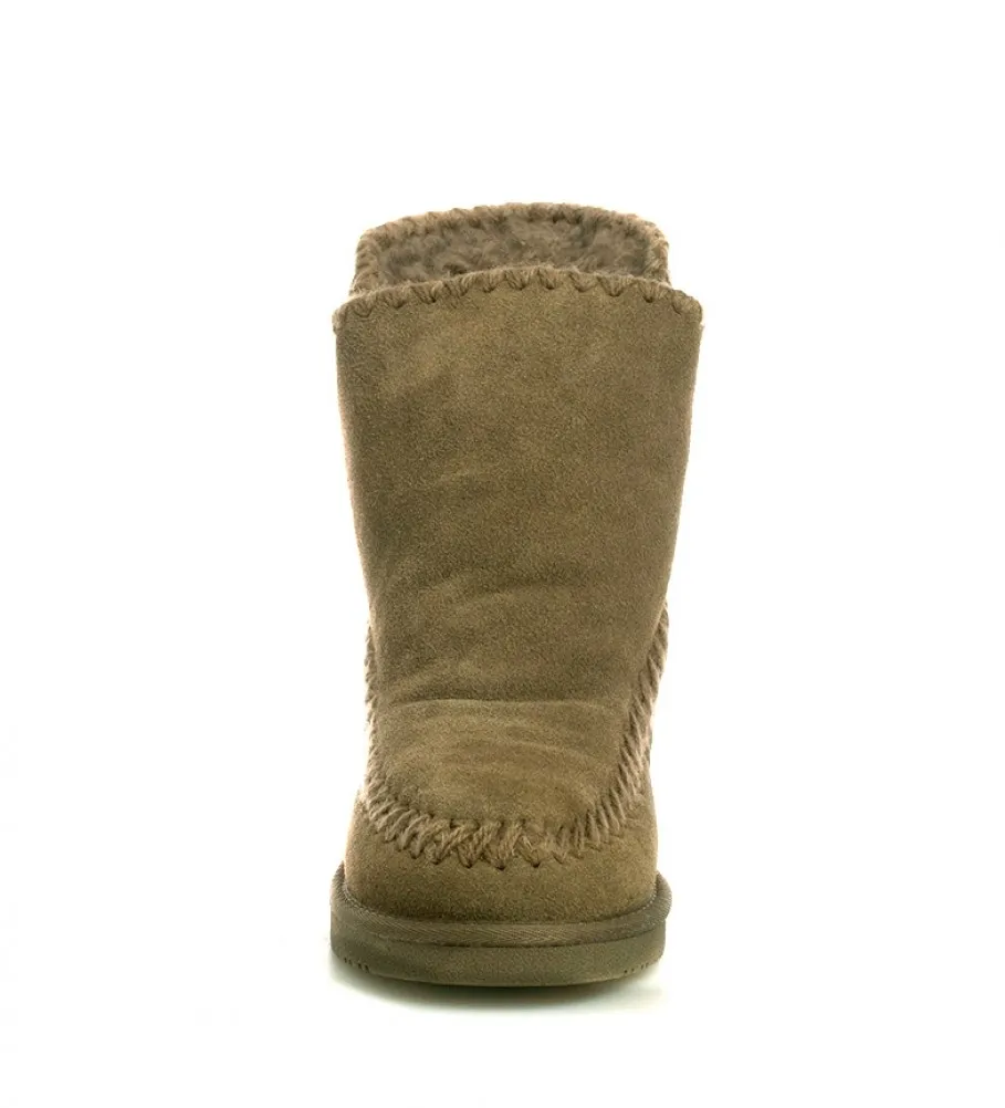 BOTAS DE PIEL JOSCA TAUPE ALTURA CUñA INTERNA + SUELA: 7CM