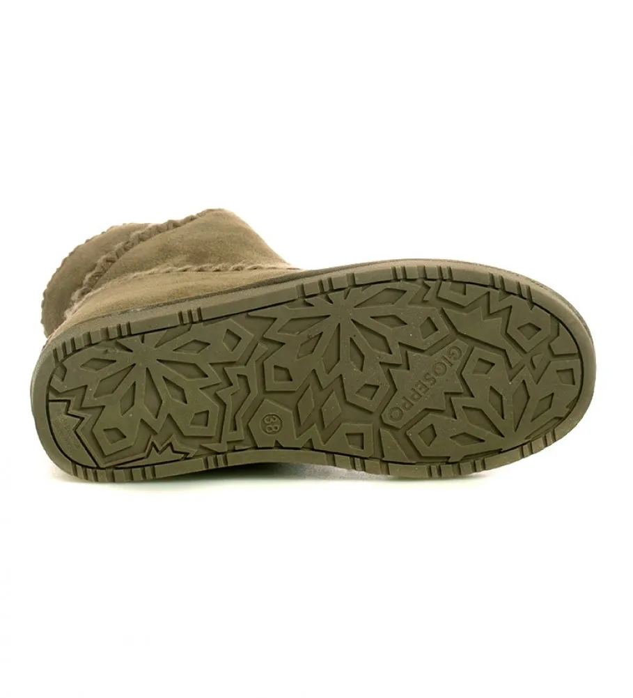 BOTAS DE PIEL JOSCA TAUPE ALTURA CUñA INTERNA + SUELA: 7CM