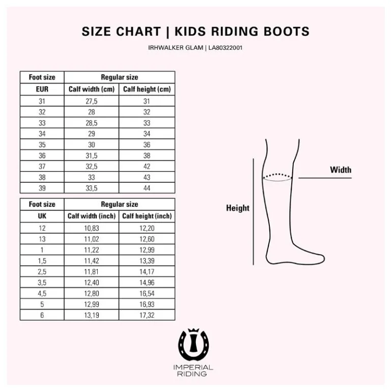 Botas Niños IRHWalker Imperial Riding Glam