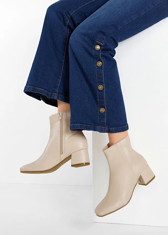 Botines Beige