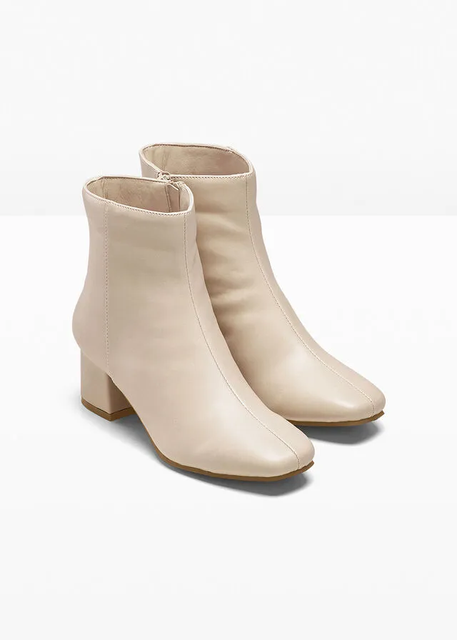Botines Beige