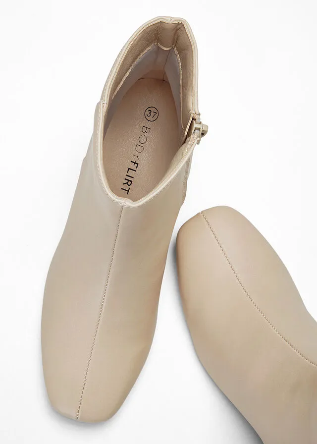 Botines Beige