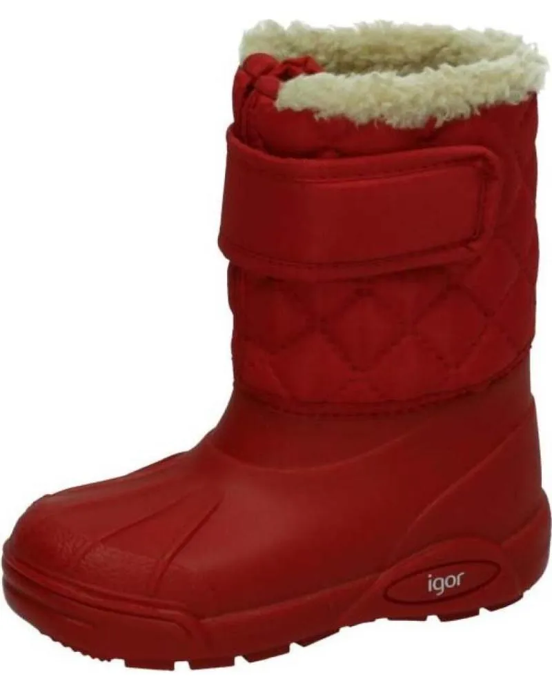 BOTINES DE NIñA IGOR W10120005 ROJO