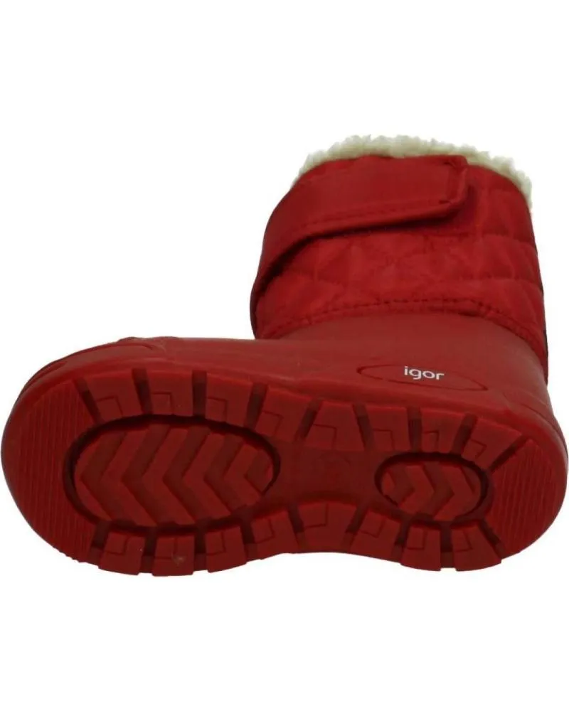 BOTINES DE NIñA IGOR W10120005 ROJO