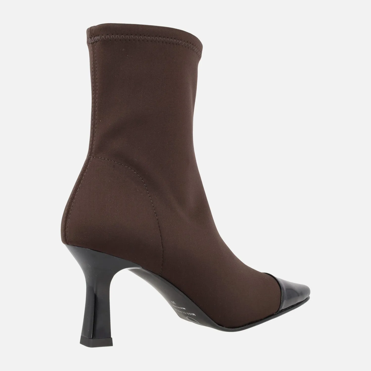 Botines de tacón fino con puntera afilada Off en tejido Water repellent