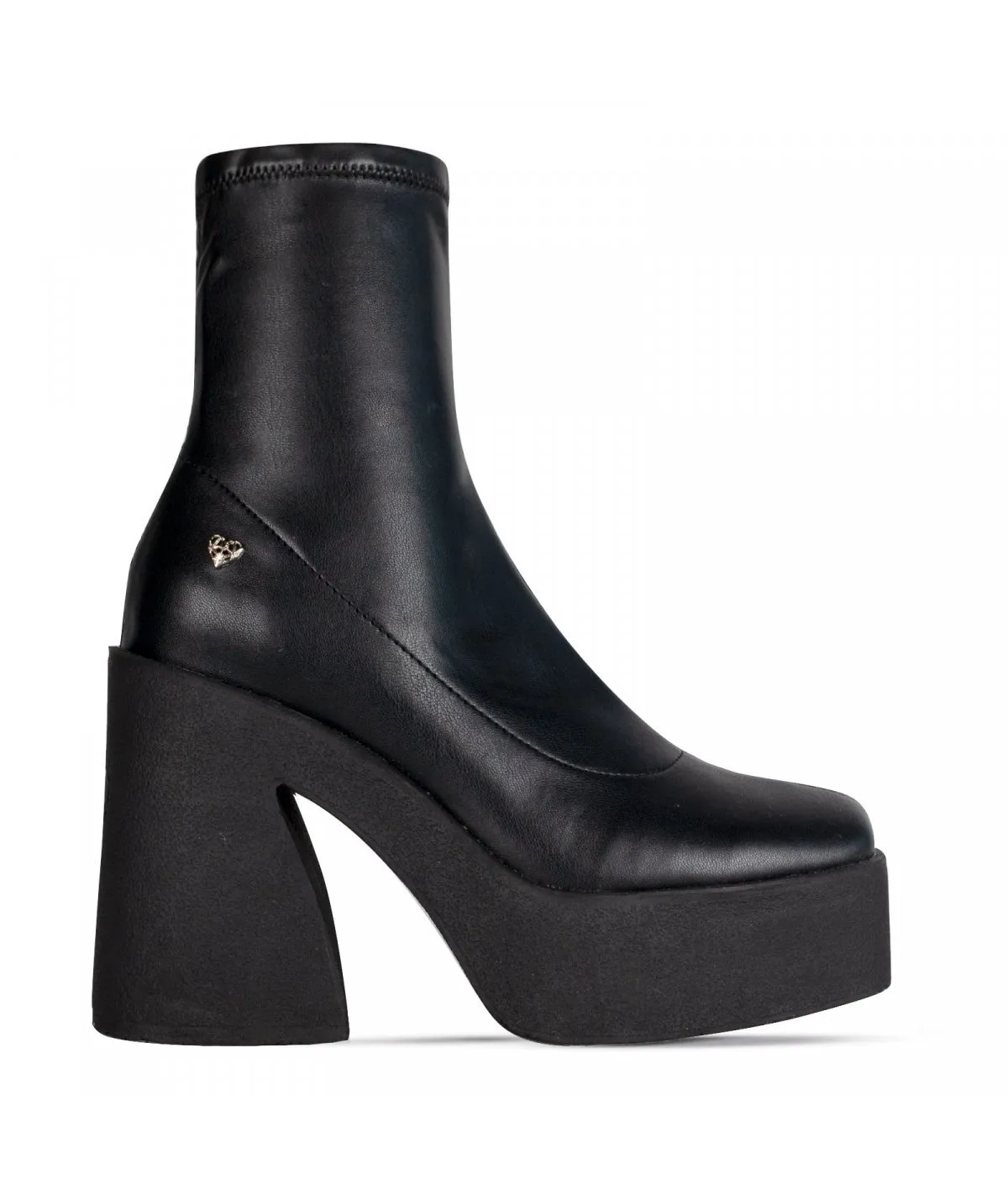 Botines Mujer 0992 Efecto Cuero Elasticado