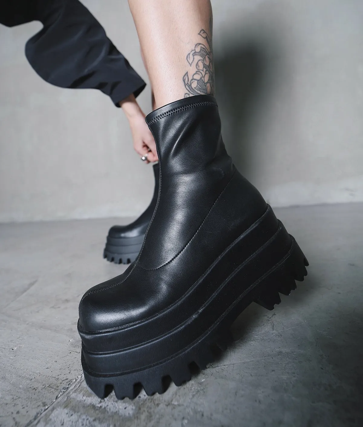Botines Mujer 1055 Efecto Cuero