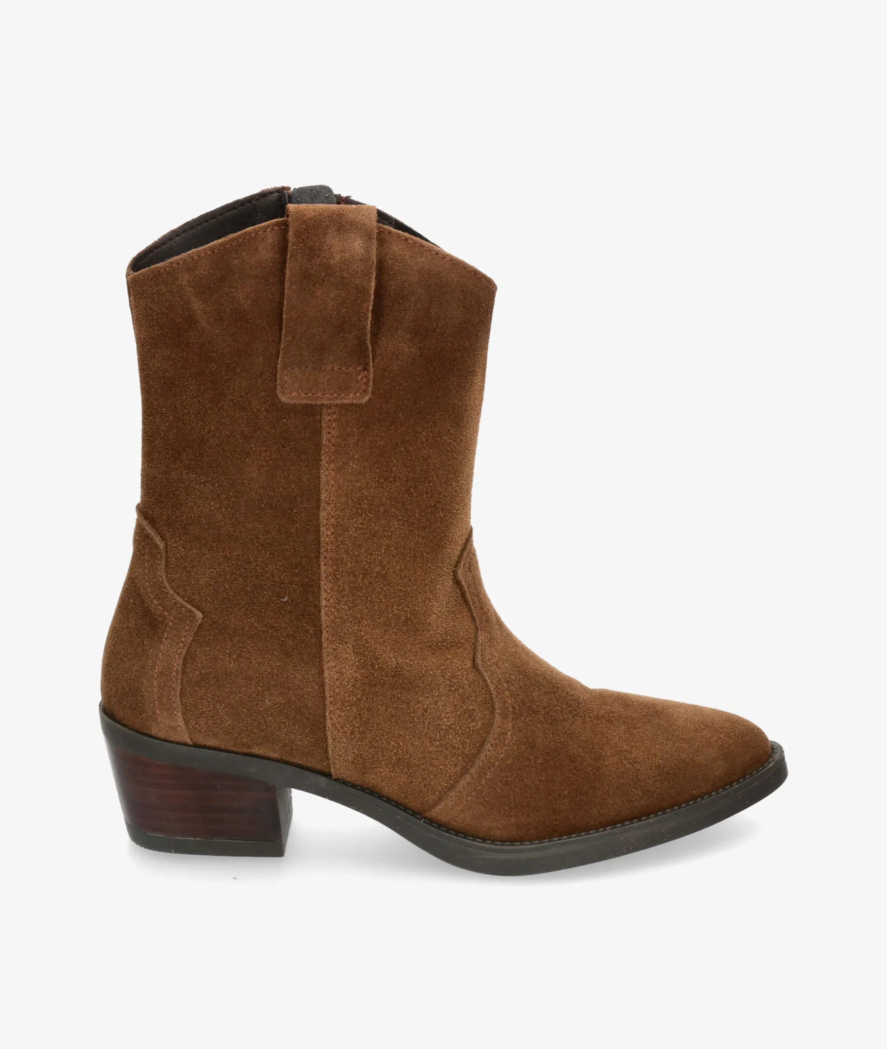 Botines Rhostock  13787 en serraje cuero