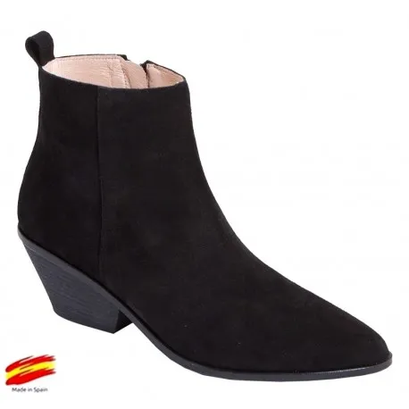 Botín Tacón Cowboy Mujer Piel. Alarcón.