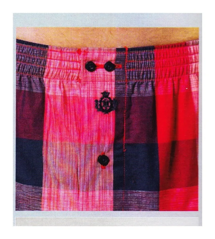Boxer de Tela Guasch a cuadros rojo