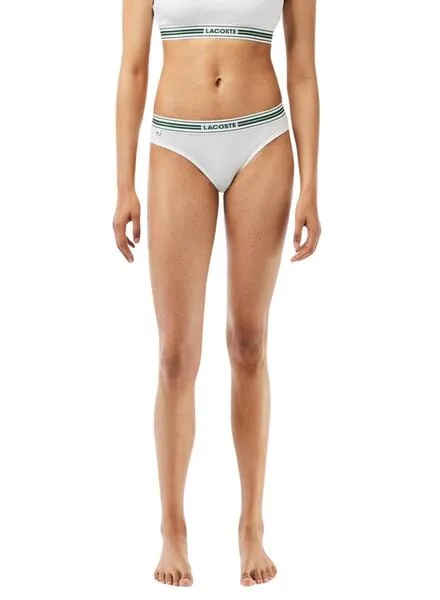 Braguita Lacoste Heritage Culotte Blanco Mujer