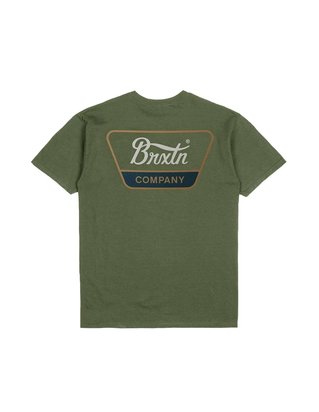 BRIXTON LINDWOOD S/S STT IVY GREEN/TOBACCO BROWN/IVORY