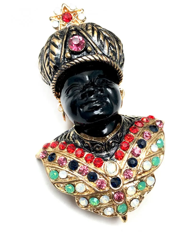 BROCHES GRANDES DE BISUTERIA DECORADOS CON PEDRERIA