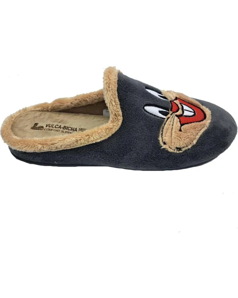 CALZADO DE CASA DE HOMBRE VULCABICHA ZAPATILLA CONEJO GRIS