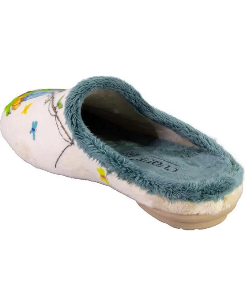 Calzado de casa   de Mujer CUQUE 7525 ZAPATILLAS DE CASA DE MUJER  BEIGE