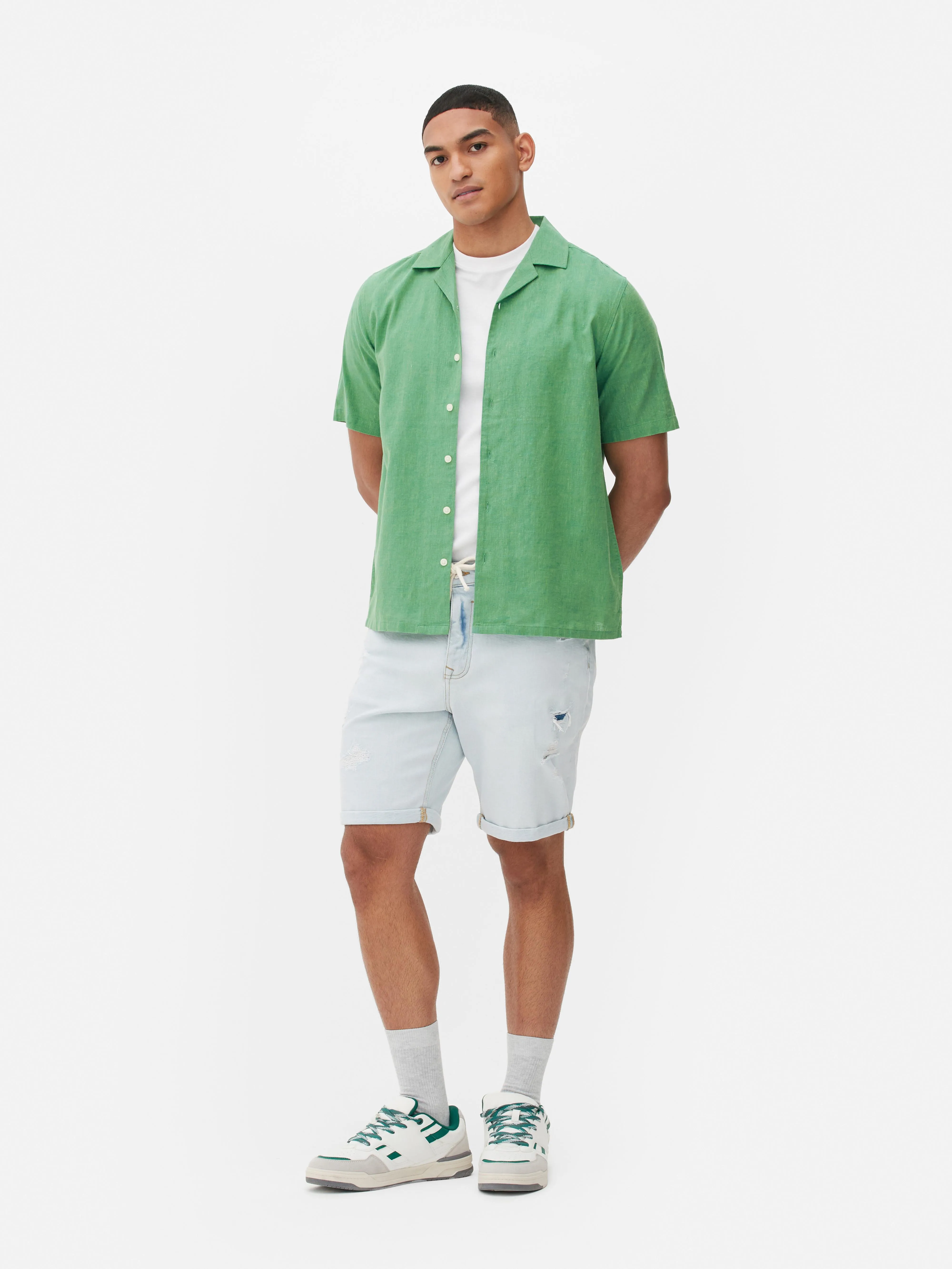 Camisa de manga corta con botones