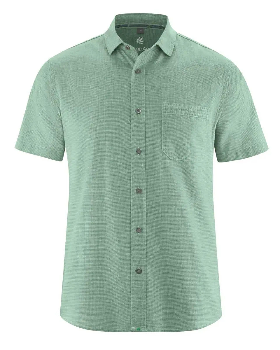 Camisa vegana de manga corta ecológica para hombre
