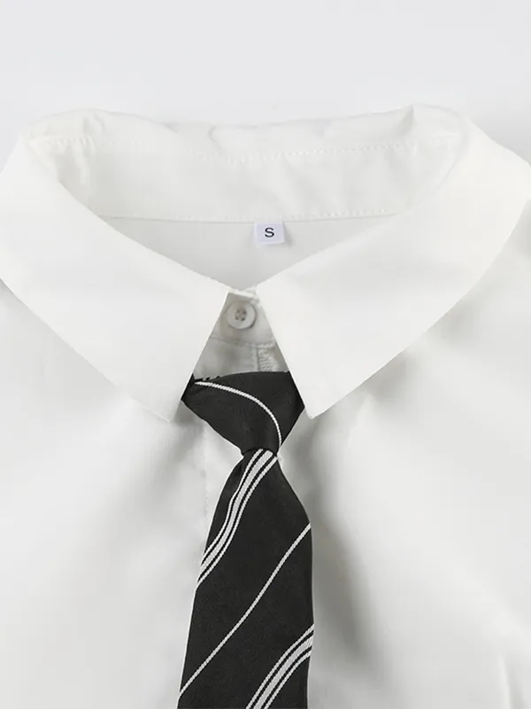 Camisas de manga corta ajustadas simples con costuras de encaje