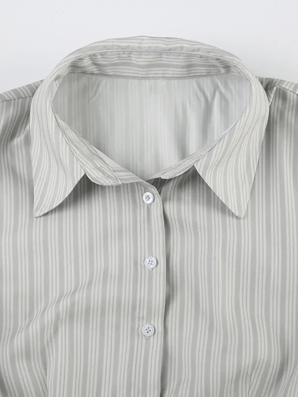 Camisas de manga larga con rayas simples