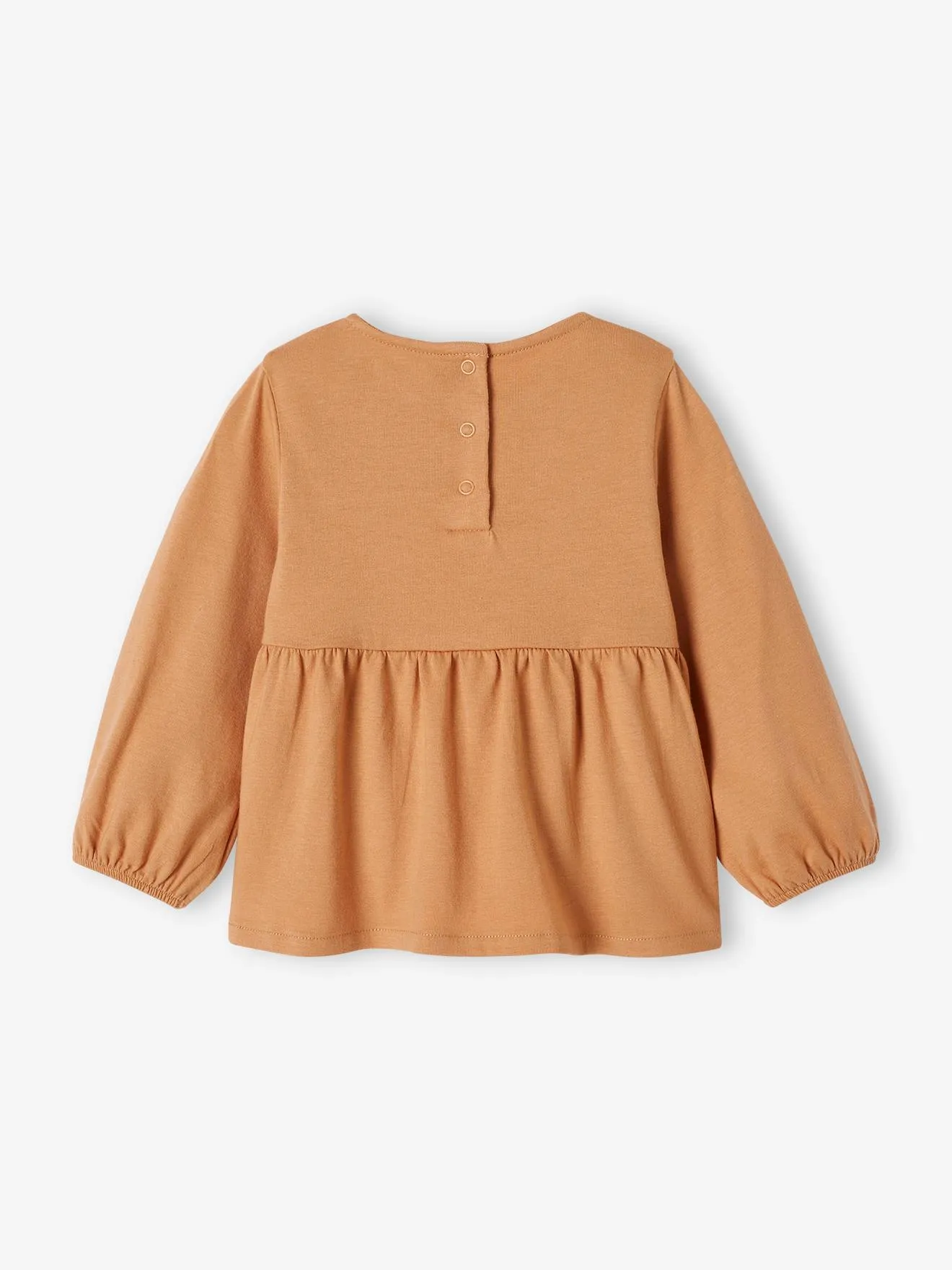 Camiseta con smocks para bebé