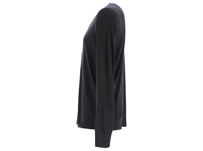 Camiseta de manga larga Tom Ford de lyocell negro 
