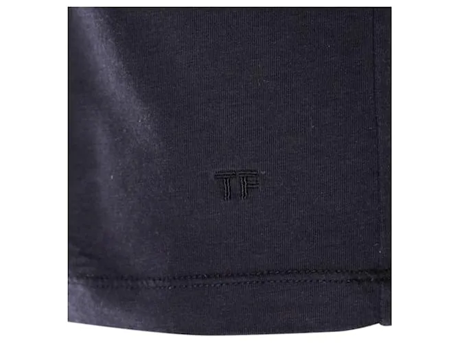 Camiseta de manga larga Tom Ford de lyocell negro 