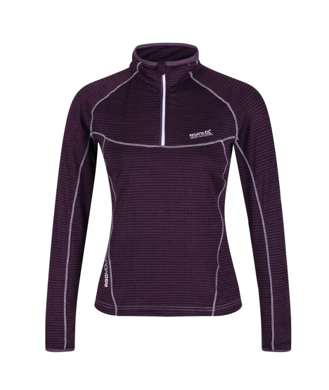 CAMISETA REGATTA YONDER HALFZIP W DARK PURPLE