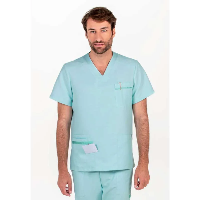 CAMISOLA HOMBRE SANIDAD MICROFIBRA Y PUNTO VERDE  DYNEKE