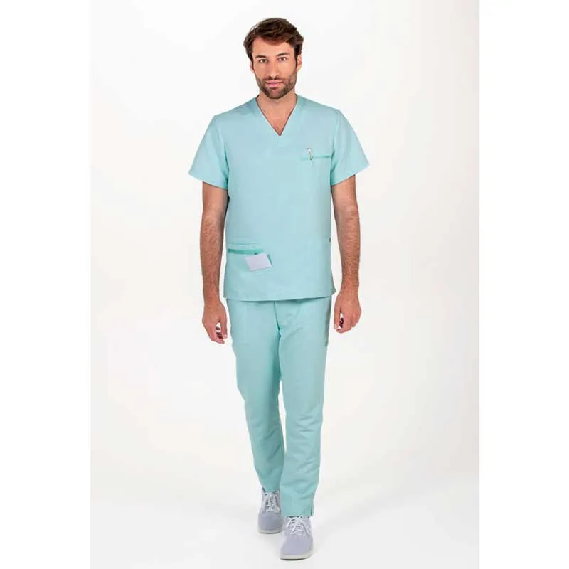 CAMISOLA HOMBRE SANIDAD MICROFIBRA Y PUNTO VERDE  DYNEKE