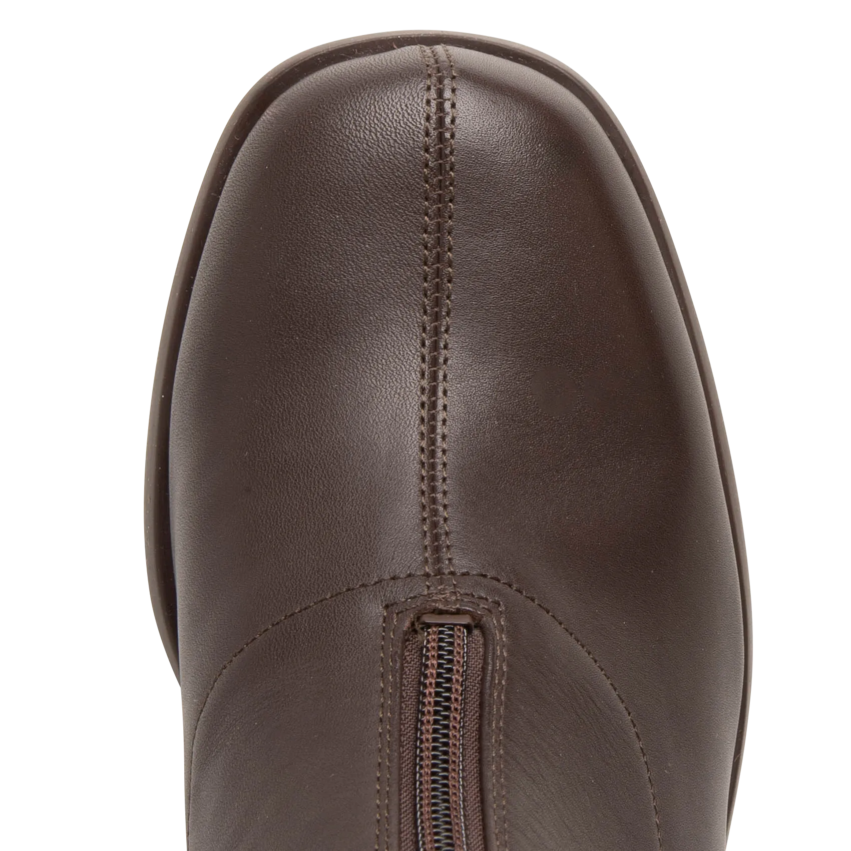 CAMPER KIARA  BOTINES DE CUERO CON CREMALLERA EN MARRON