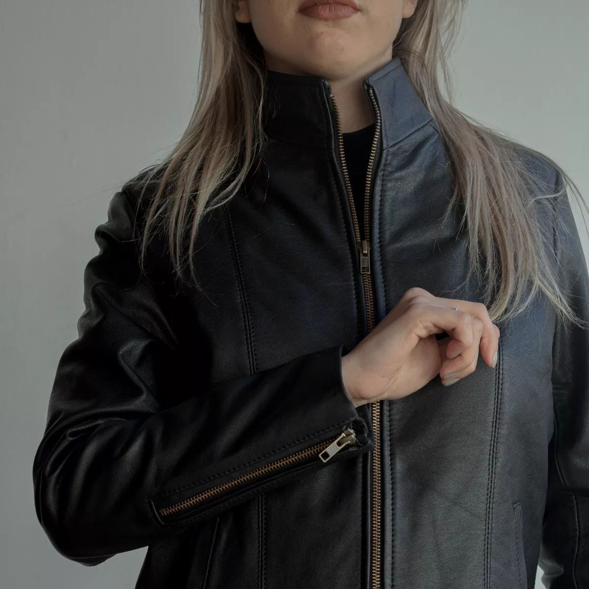 Campera 100% Cuero Vacuno De Mujer Talles Grandes S Al 6xl