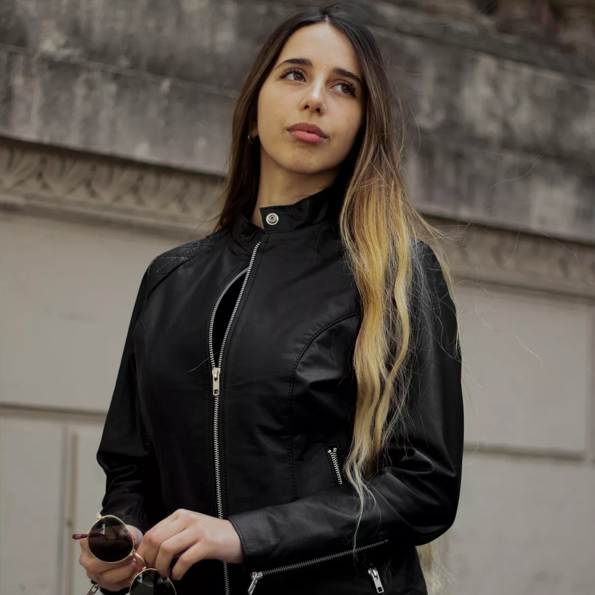 CAMPERA 100% CUERO VACUNO DE MUJER TALLES GRANDES XS  5XL