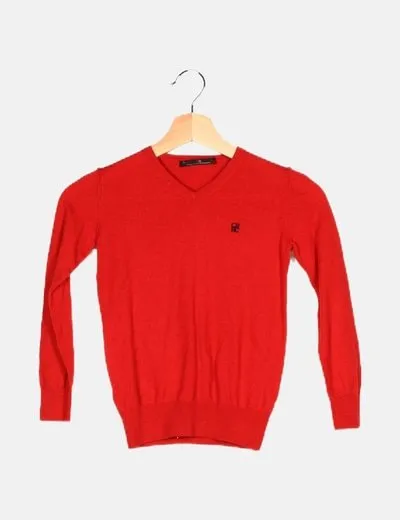 Carolina Herrera Jersey de lana rojo