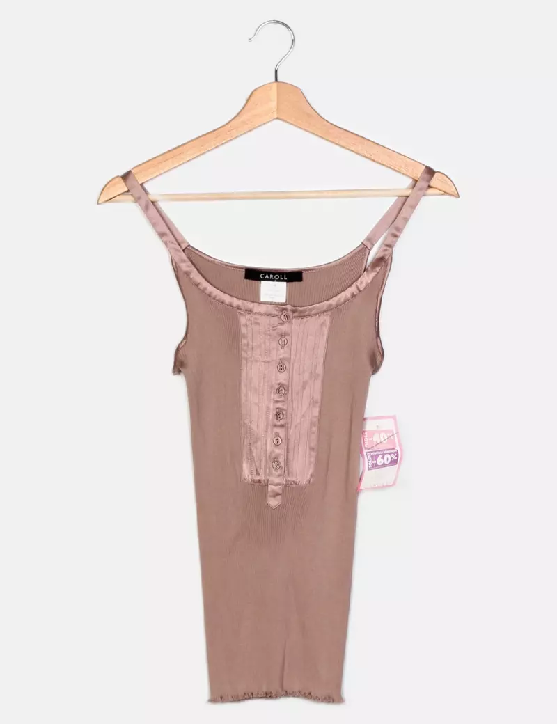 Caroll Camiseta Canalé Seda