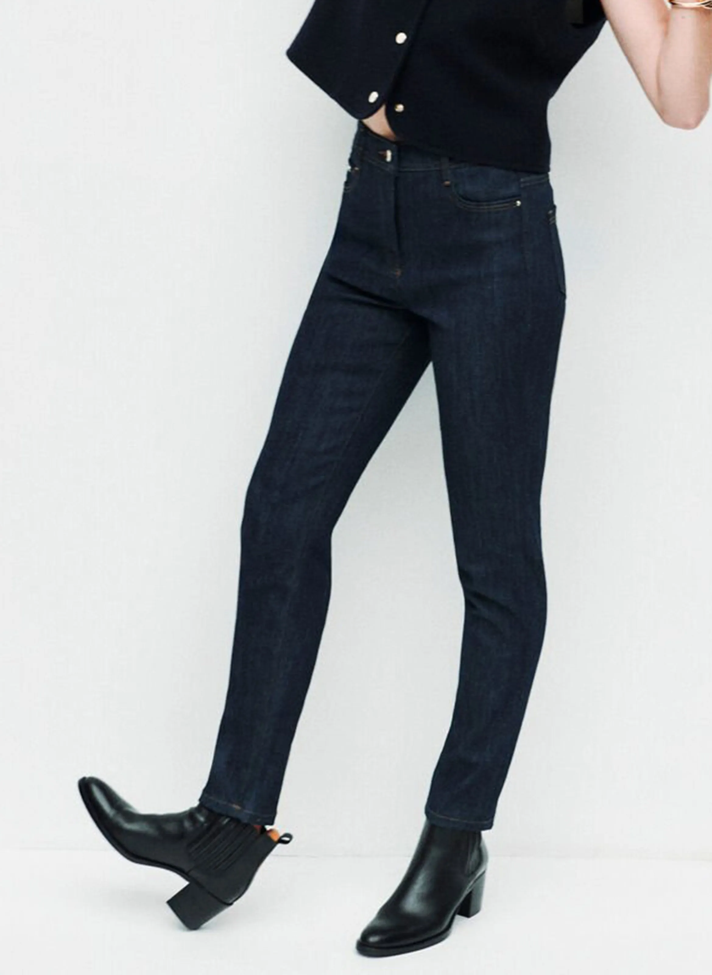 CAROLL TONY  PANTALóN SLIM DE MEZCLA DE ALGODóN EN AZUL