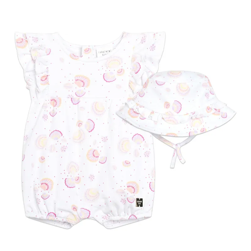 CARREMENT BEAU Mono y gorro estampado