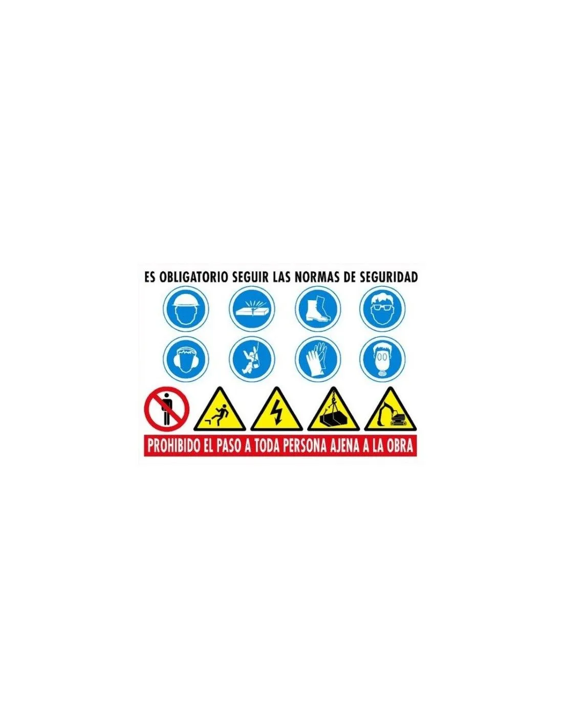 CARTEL MULTIPLE NORMAS OBRA REF 1029