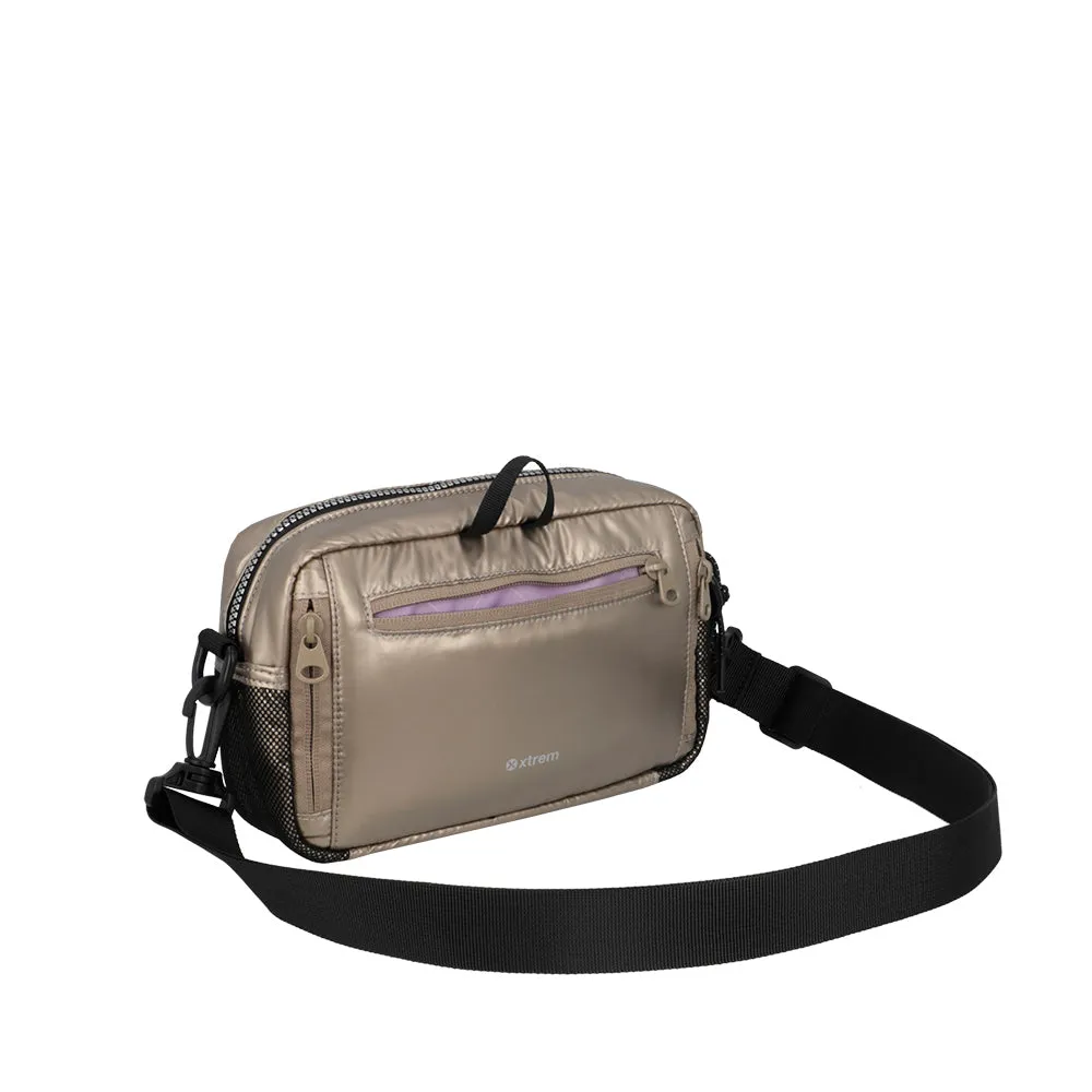 Cartera canguro Ivy beige M