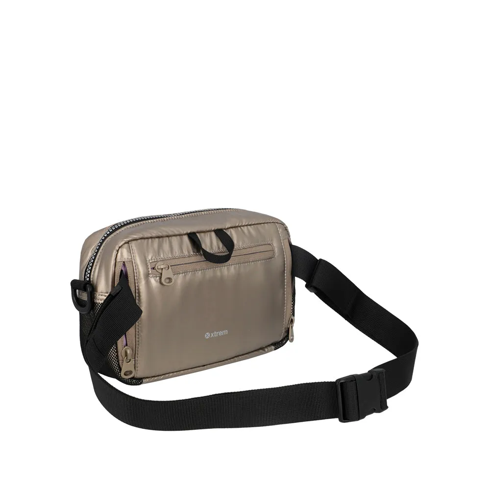 Cartera canguro Ivy beige M